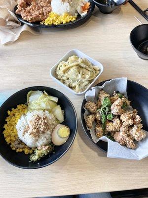 Popcorn chicken rice