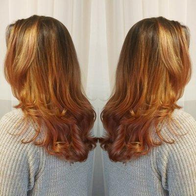 Rose Copper Balayage