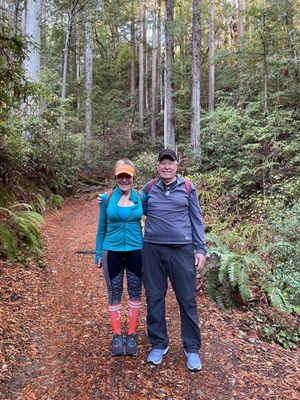 Cathy & David out for a Hike.