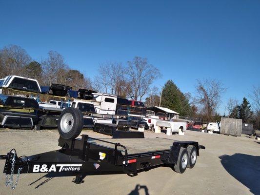 B&A Trailer
8 Ton Tilt
20' Long, 16' Tilt, 4' Stationary
17.5" Tires and Wheels
True 8K Axles