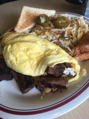 Prime Rib Tip omlette