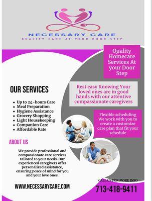 Necessary Care Home Care