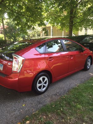 My new vehicle! Thanks, Shani Butler! She's the best salesperson at Toyota of Greenwich!!