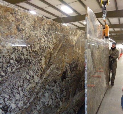 Moving slabs for a customer!