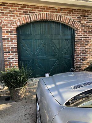 Garage doors painted