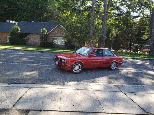 E30 325i after a thorough detail and mechanical refresh.