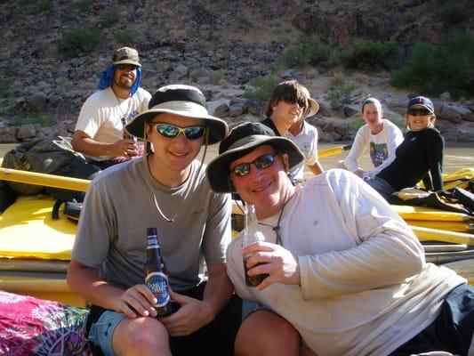 My son and I in the Grand Canyon.