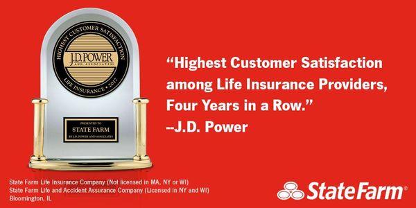 Ranked #1 Again for Life Insurance by J.D. Power for 2018