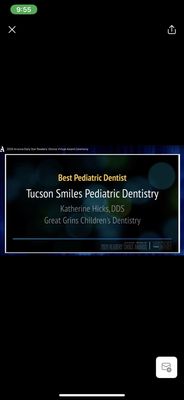 Thanks Tucson and Arizona Daily Star-Best Pediatric Dentist!