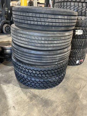 We stock variety of tires new and used!