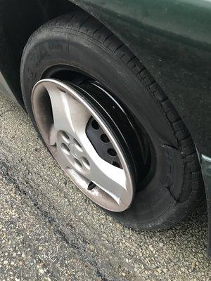 I asked them to check the car for anything that might become an issue on a long road trip. They missed the dry-rot tires.