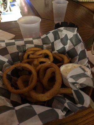 Onion rings for something like $2.99 are a great deal..