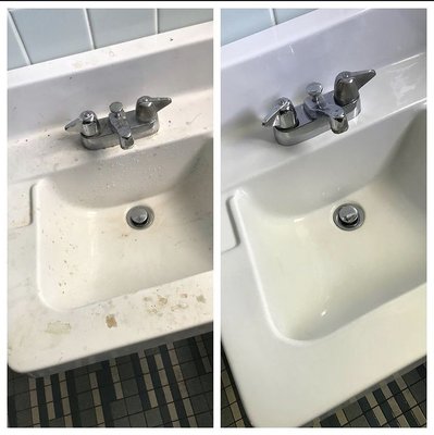 Sink cleaning