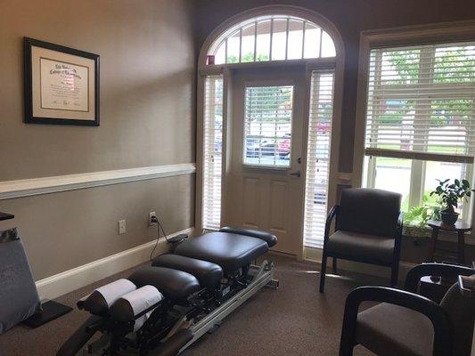 Dr. Haley Durham's adjusting room