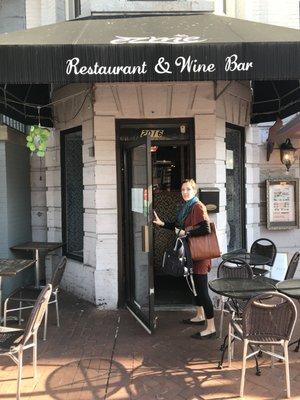 Small restaurant in DuPont Circle.