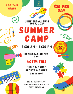 Summer is almost here! Don't forget to check out our Summer Camp offerings for kids ages 2 & Up!