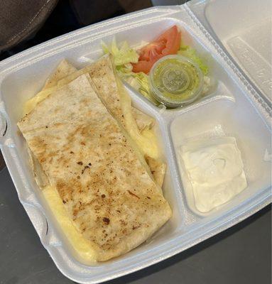 Cheese quesadilla