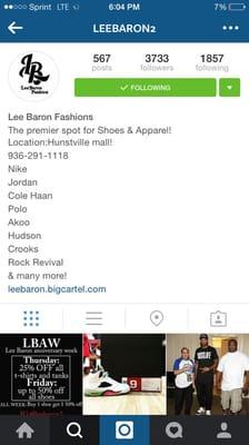 Follow us on Instagram @leebaron2 for the latest sale and shoe info