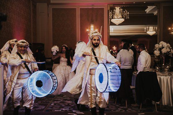 Zaffa Entrance at Hilton Lake Las Vegas wedding