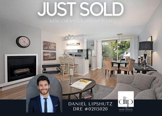 SOLD Date: 1/4/2022
 Address: 6151 Orange St APT 121
 $480,000
 Beds: 1 | Baths: 1
 569 Sq Ft.
 Represented Buyer