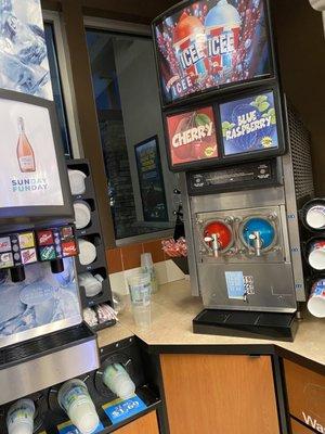 Icee Manchine in Valero Gas Station