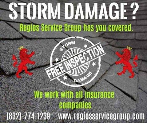 Roof damaged by hurricane? Give us a call!  Instant response, professional quality services!