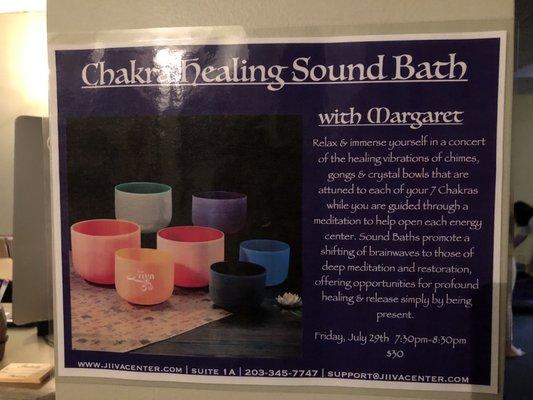 Healing sound bath