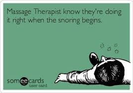 At Back to Health Massage Therapy, we consider it a compliment if you snore!