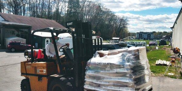 Robert on the Forklift