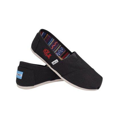 Embroidered toms shoe