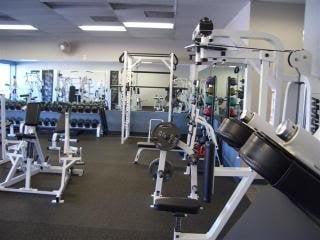 here are a few shots of the spacious, yet private, clean gym