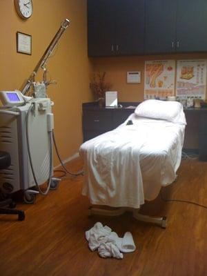 Laser treatment room