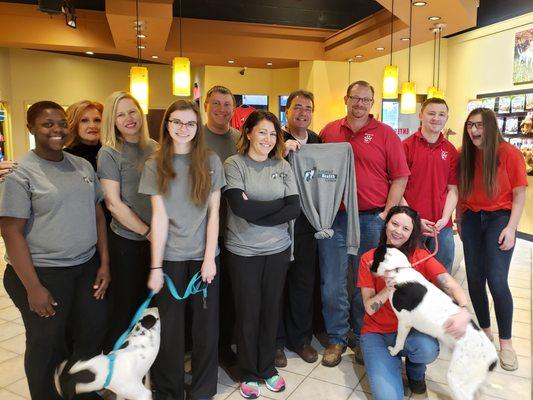 Animal Health Center and Sikeston PAWS. Working together to save pets