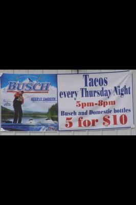 Definitely stop in to try the tacos!