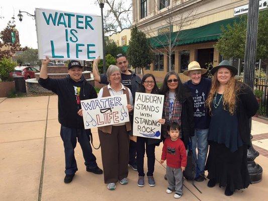 New Faith standing with Standing Rock at Auburn's Central Square