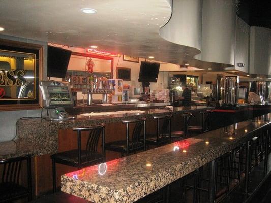 The bar area at Family Billiards