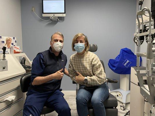 All smiles after LASIK (under the masks )!