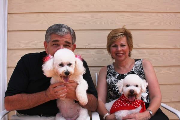 Hubby - Ron and My Assistants - Peachy & Tiger!!!!