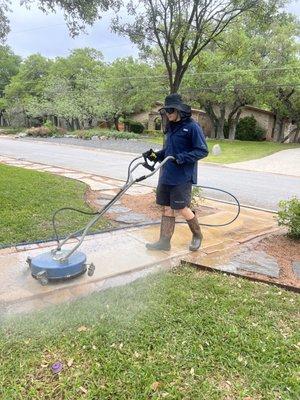 Sidewalk Cleaning! Pic!