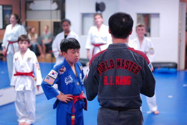 Hyun Kang TaeKwonDo specializes in teaching children.