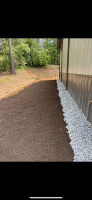 Mulch or stone no problem