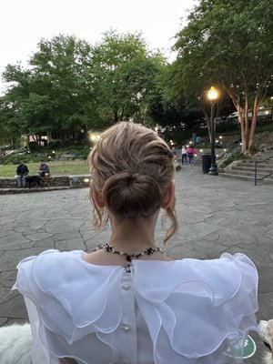 Shout out to Hannah.  Great updo!