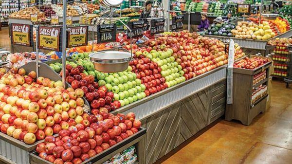 Fresh fruits are available in abundence.