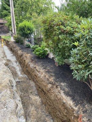 Minimal landscaping impact and precise digging