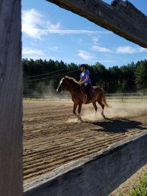 Riding in the ring