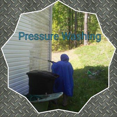 We also pressure wash