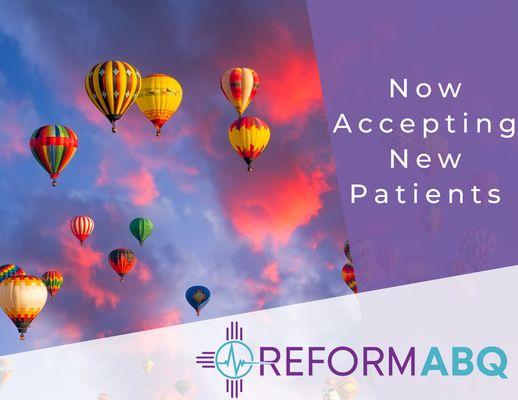 Reform ABQ is accepting new patients.