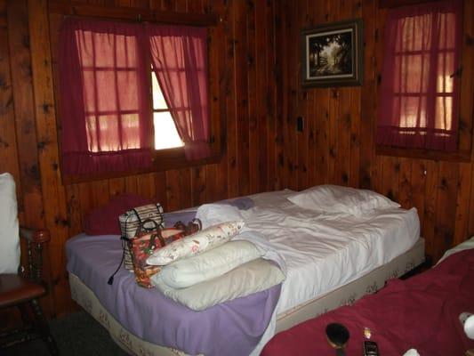 Double bed in the front room.