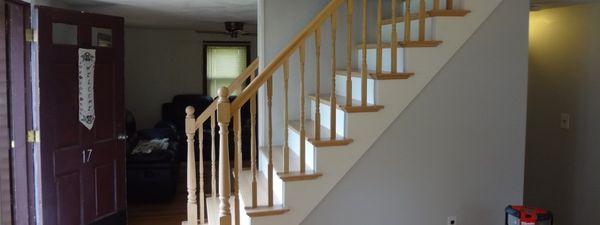 Oak stairs built