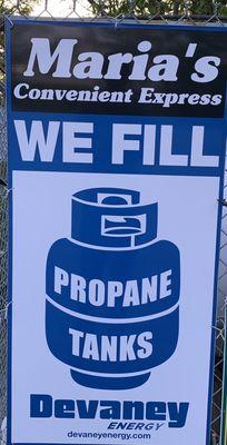 We Fill Propane Tank Here